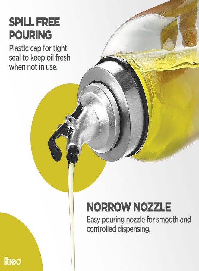 Treo By Milton Glide Oil Dispenser For Kitchen | Leak-Proof & BPA-Free | Food-Safe High Borosilicate Glass | Non-Porous with Capacity Indicator | Durable & Stylish Kitchen Accessory, 500 ml - Image 3